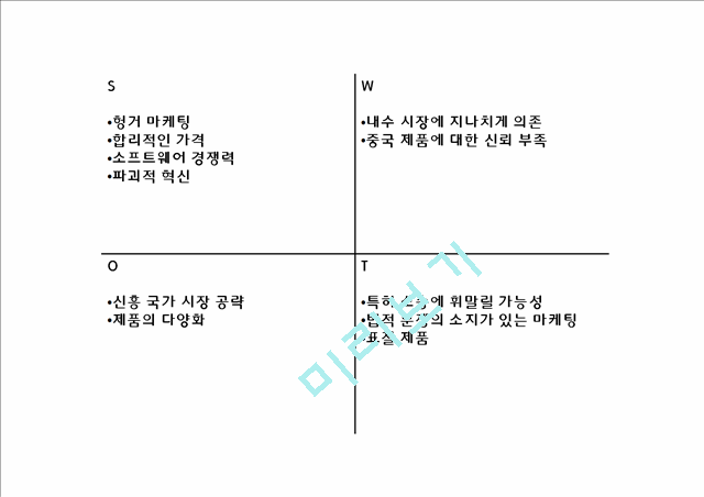 [샤오미 마케팅사례 PPT] 샤오미 성공비결과 마케팅 SWOT,STP,4P전략분석및 샤오미 향후방안제언.pptx